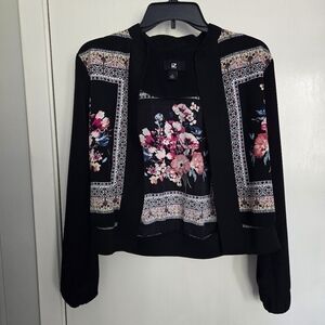 IZ Byer floral bomber jacket
